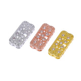5Pcs/Lot Cz Rhinestone Spacer Bars DIY Jewelry Making