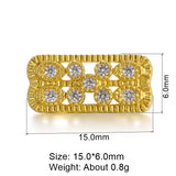 5Pcs/Lot Cz Rhinestone Spacer Bars DIY Jewelry Making