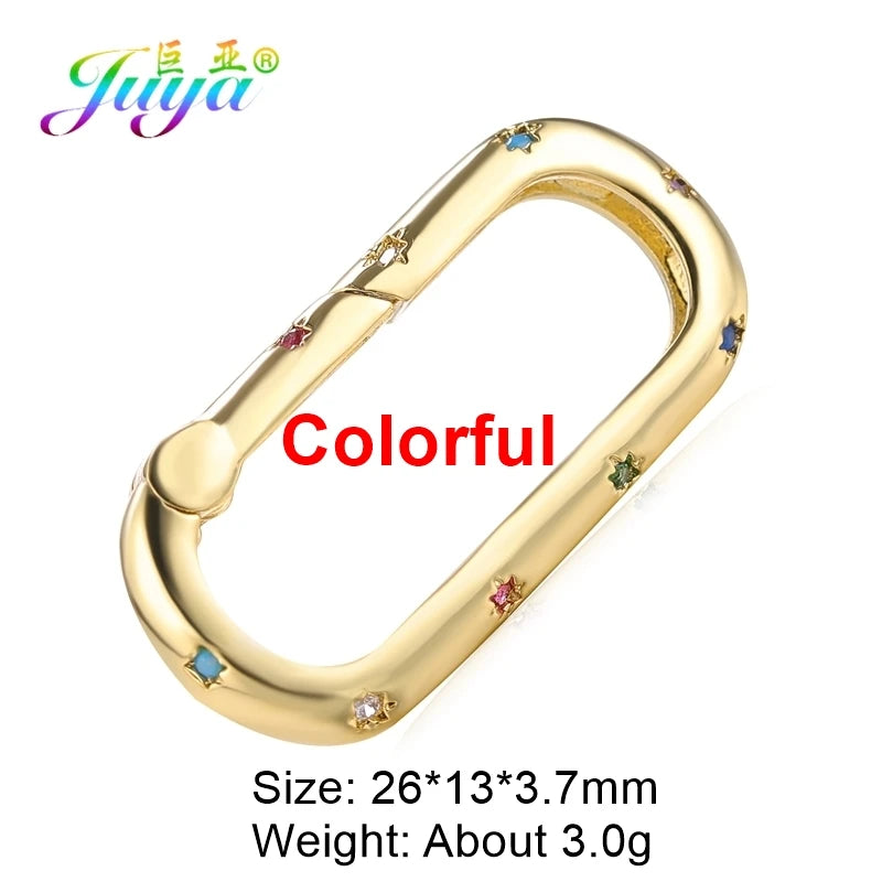 5pcs Spring Lock Hook Clasp for Jewelry Making