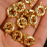 6pcs Spring Screw Rudder Clasp & Jump Ring Bails for DIY Pendant Jewelry
