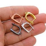 8Pcs Gold/Silver Earring Hooks Needlework Ear Wire Jewelry Making