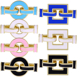 18K Plated Enamel Pendant Fastener Lock Clasps for Jewelry Making