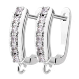 18K Silver Plated Earwire Fixtures for Anti-Allergy Earrings