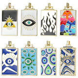 18K Real Plated Enamel Greek Evil Eye Pendant for Handicraft Charms Jewelry