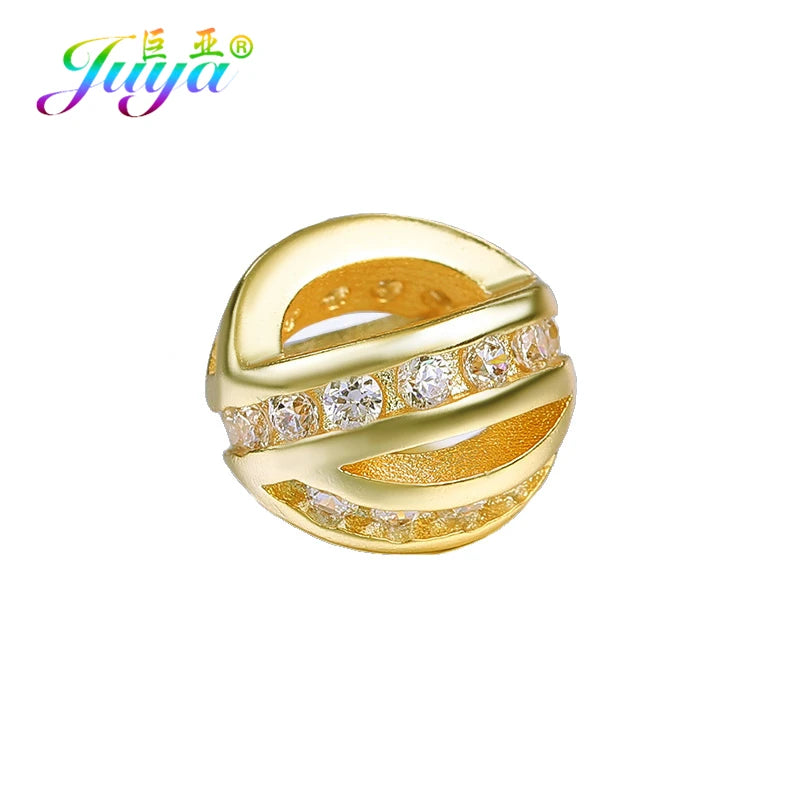 DIY Beads Jewelry Accessories Decorative Big Hole X Copper Spacer Beads