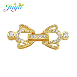 DIY Beadwork Jewelry Fastener Locks Closure Beads Pearls Clasps Fittings