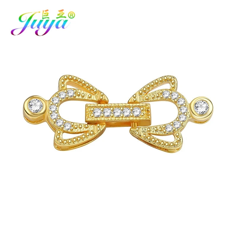 DIY Beadwork Jewelry Fastener Locks Closure Beads Pearls Clasps Fittings
