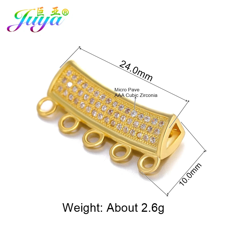 18K Plated Spacer Tube Beads for Jewelry Making
