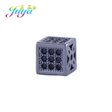 6mm 8mm Square Charm Beads Micro Pave Zircon for Jewelry Making