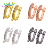 DIY CZ Leverback Earwire Hooks for Earrings