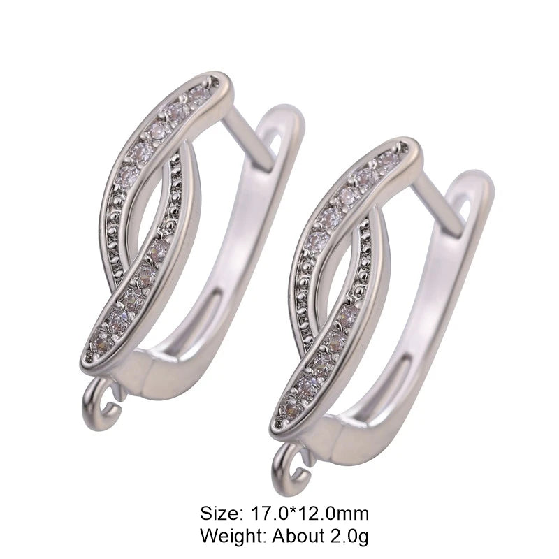 DIY Earring Hooks Gold/Silver for Dangle Earring Making