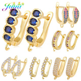 CZ Earwire Findings Shvenzy Lock Earring Hooks for DIY Earrings