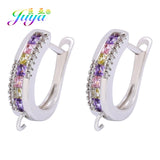 CZ Earwire Findings Shvenzy Lock Earring Hooks for DIY Earrings