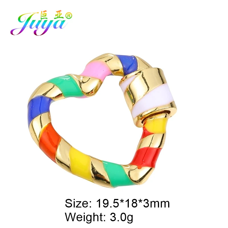 Multicolored Carabiner Lock Clasps for Jewelry Making