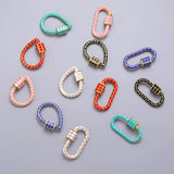 DIY Enamel Charms Carabiner Fastener Supplies