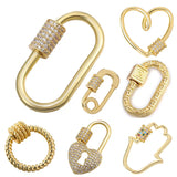 DIY Fastener Carabiner Spiral Hook Lock Clasps Women Pendant Jewelry Making