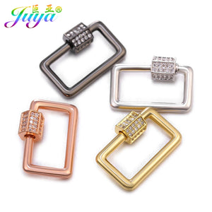 DIY Fastener Carabiner Spiral Hook Lock Clasps Women Pendant Jewelry Making