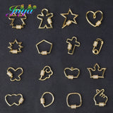 DIY Fastener Carabiner Spiral Hook Lock Clasps Women Pendant Jewelry Making