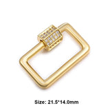 DIY Fastener Carabiner Spiral Hook Lock Clasps Women Pendant Jewelry Making