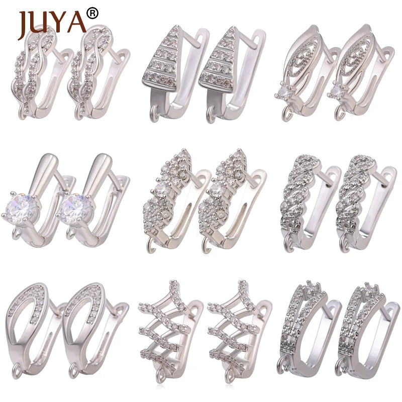 DIY Fine Jewelry Material Supplies Earwire Gold/Silver Earring Hooks Accessories