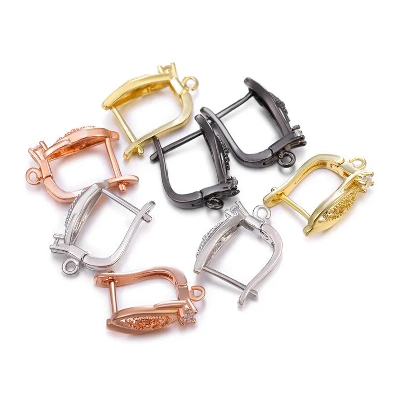 DIY Fine Jewelry Material Supplies Earwire Gold/Silver Earring Hooks Accessories