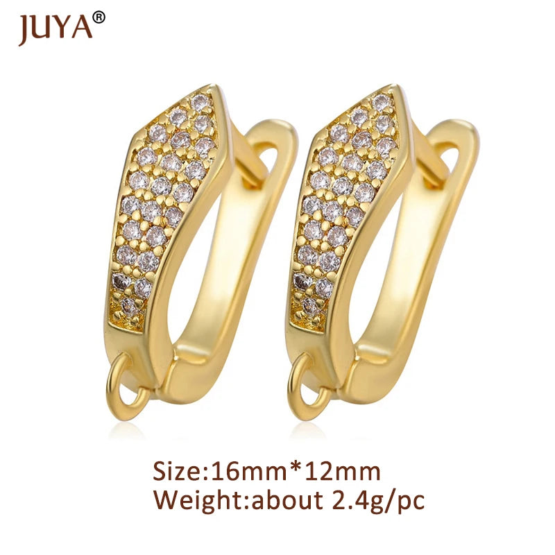 DIY Fine Jewelry Material Supplies Earwire Gold/Silver Earring Hooks Accessories
