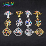 Enamel Evil Eye Charm Connectors for Jewelry Making