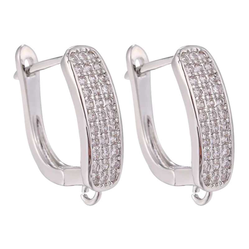 Gold/Silver Fastener Shvenzy Ear Wire Earring Hooks for Charms Bridal Earrings