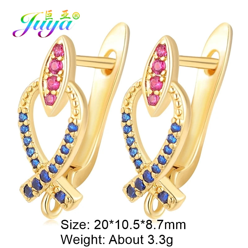 DIY Gold/Silver Shvenzy Earwire Fixture Supplies Earring Hook Accessories