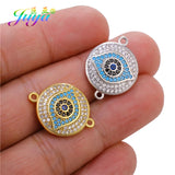 Turquoise Shell Evil Eye Charms for Jewelry Making