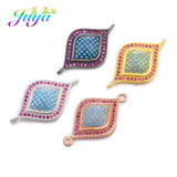 Turquoise Shell Evil Eye Charms for Jewelry Making