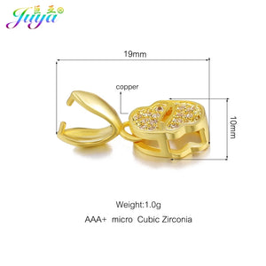 DIY Jewelry Pinch Clamp Clip Bails Pendant Clasp for Women