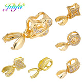 DIY Jewelry Pinch Clamp Clip Bails Pendant Clasp for Women