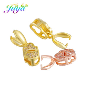 DIY Jewelry Pinch Clamp Clip Bails Pendant Clasp for Women