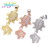 Cz Paved Glitters Heart Key Charm Pendant For Women