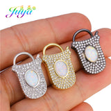 DIY Heart Pendant Locks Metal Clasps for Needlework Jewelry Making