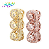 Natural Stones Pearls Jewelry Making Supplies 3 Holes Spacer Bars