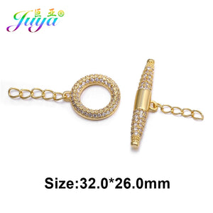 Micro Pave Zircon Lobster Clasp for Beading Jewelry