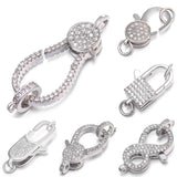 Micro Pave Zircon Lobster Clasp for Beading Jewelry