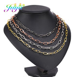 DIY Pendant Choker Necklace Mesh Chains Carabiner Screw Clasps Punk Jewelry