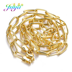 DIY Pendant Choker Necklace Mesh Chains Carabiner Screw Clasps Punk Jewelry