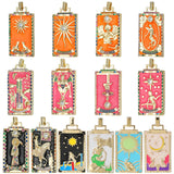 Colorful Macaron Enamel Greek Gods Evil Eye Moon Star Amulet Charms