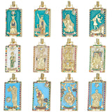Colorful Macaron Enamel Greek Gods Evil Eye Moon Star Amulet Charms