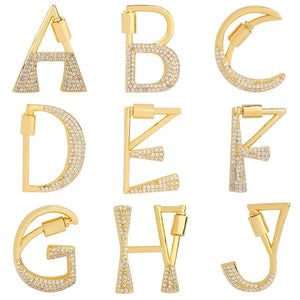 Initial Letter Pendant Jewelry Making Supplies