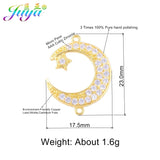 Islamic Jewelry Connectors Qamis Allah Moon for DIY Making