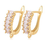 DIY Women's Earring Making Accessories Supplies Silver Earwire Fixture Lever