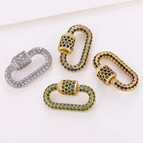 DIY Punk Pendant Jewelry Making Screw Clasps