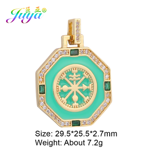 Greek Gods Evil Eye Crescent Moon Star Enamel Charms for DIY Pendant Necklace