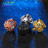 Copper Crown Tassel Bead Caps for DIY Jewelry Making