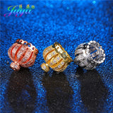 Copper Crown Tassel Bead Caps for DIY Jewelry Making